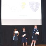 kids accepting awards